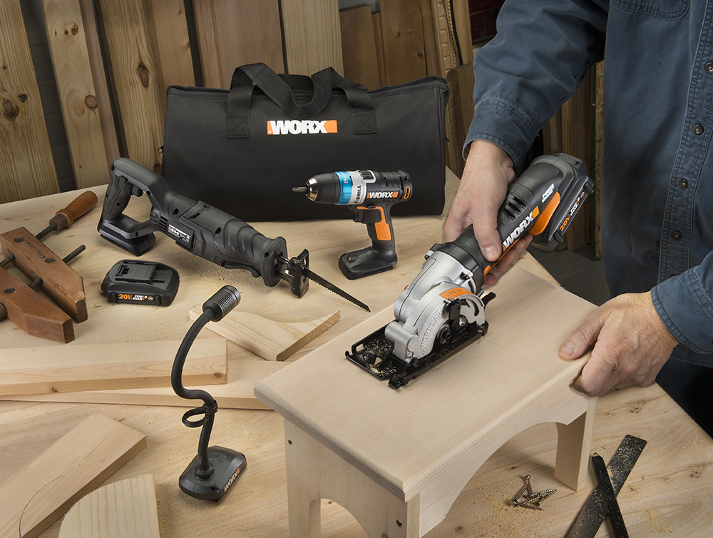 New WORX 20V 4 Piece Combo Kit Multiplies Holiday Wow Factor